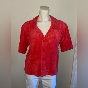 Kendall & Kylie Short Sleeve Towel Shirt